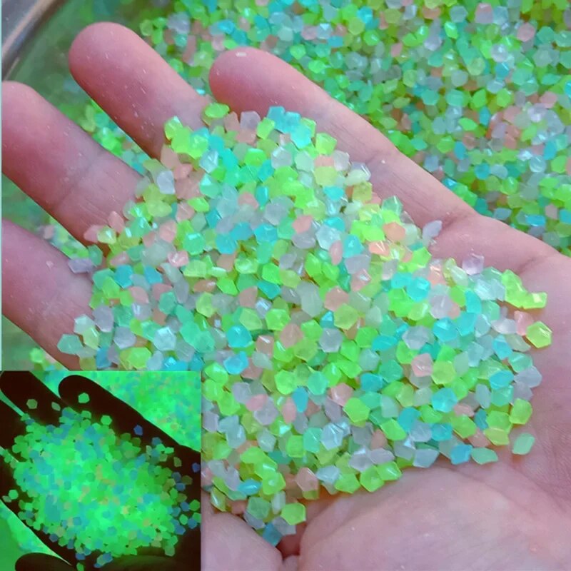 Aquarium Fish Gallery - 1000 Stück 3–5 mm leuchtender Sand,