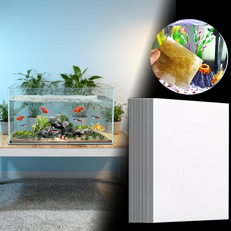 Aquarium Fish Yellow - Neue 50/300 Stück Aquarium Farbabsorbierende Filterblätter,