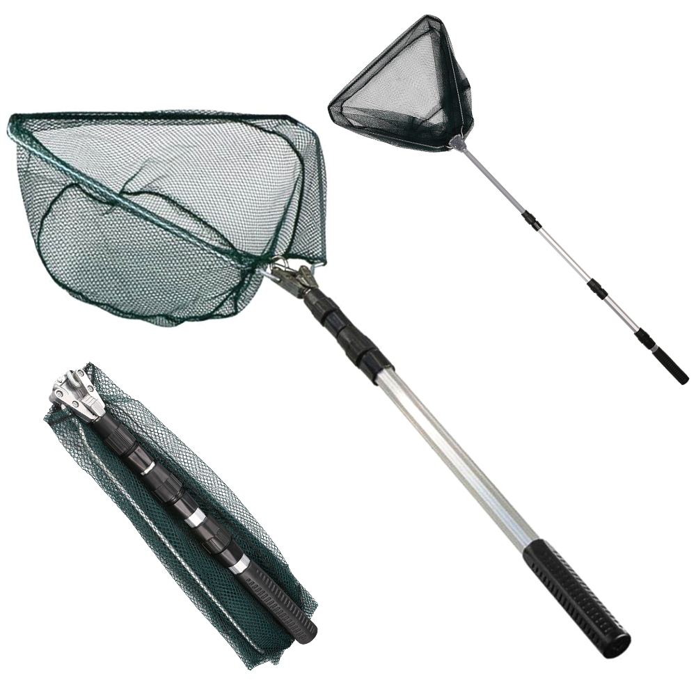 Fish Net Handle - 1Ultraleichtes, faltbares Fischernetz - Robuster Teleskopgriff