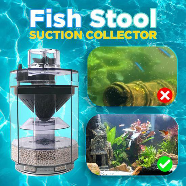 Aquarium Fish Waste Collector - Aquarium-Abfallsammler, transparenter Aquarium-Abfallsammler zum Sammeln von