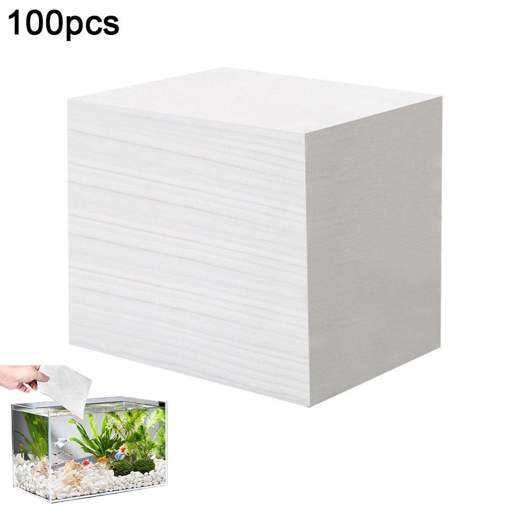 Aquarium Fish Yellow - 100 Stück effiziente Aquarium-Wasserreiniger-Blätter, Entvergilbung, absorbiert