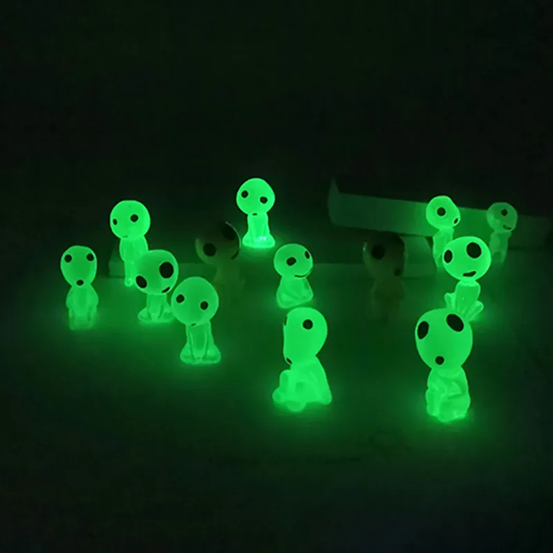 Aquarium Fish Gallery - Leuchtende Elfen-Minifiguren, Aquarium-Deko, Kodama, im Dunkeln