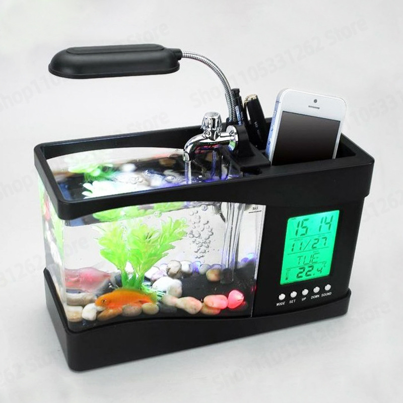 Mini Kleines Aquarium Kreative – Aquarium Fish Logo Bewertung und Preis