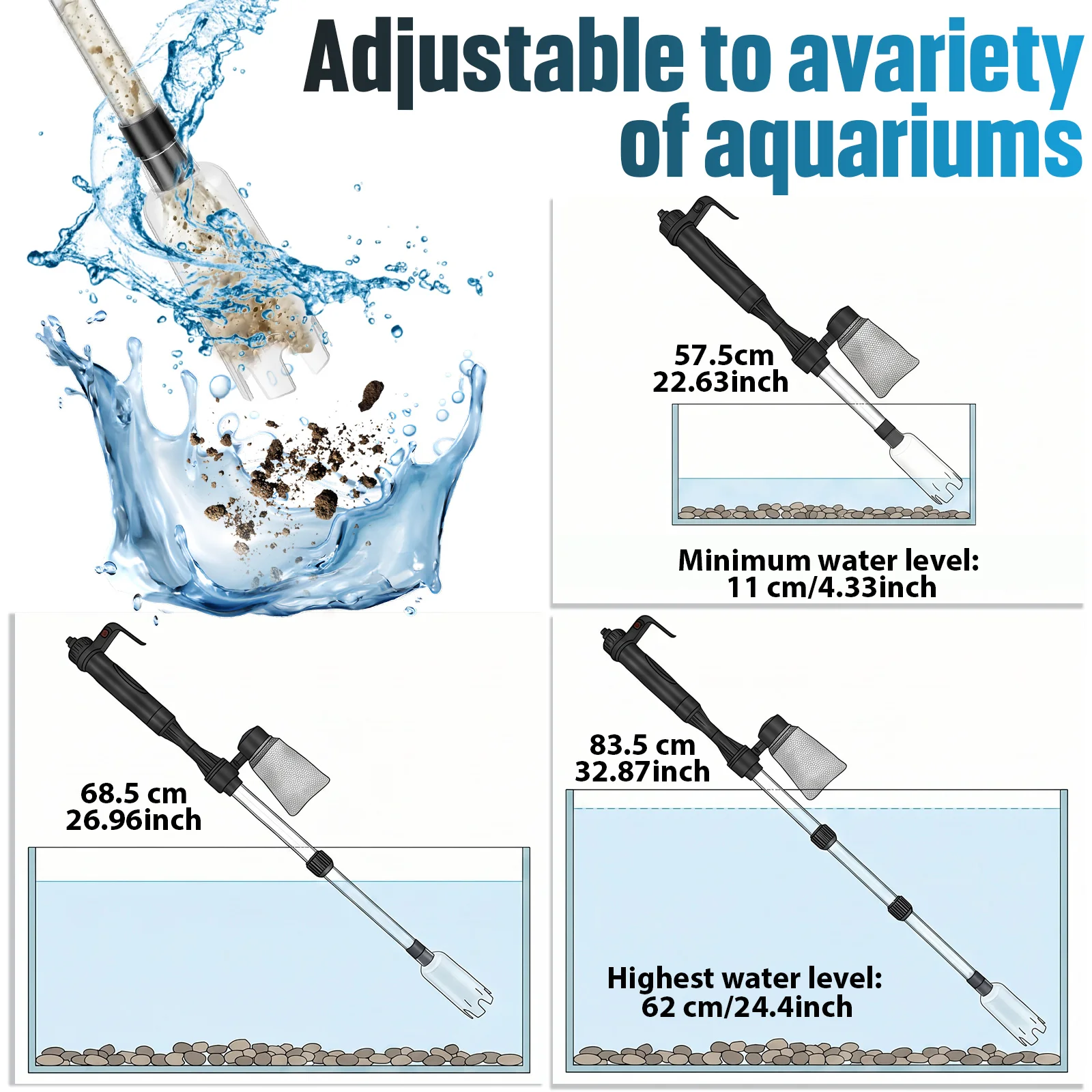 Aquarium-Vakuum-Kiesreiniger 3 – Aquarium Fish Waste Collector Bewertung und Preis