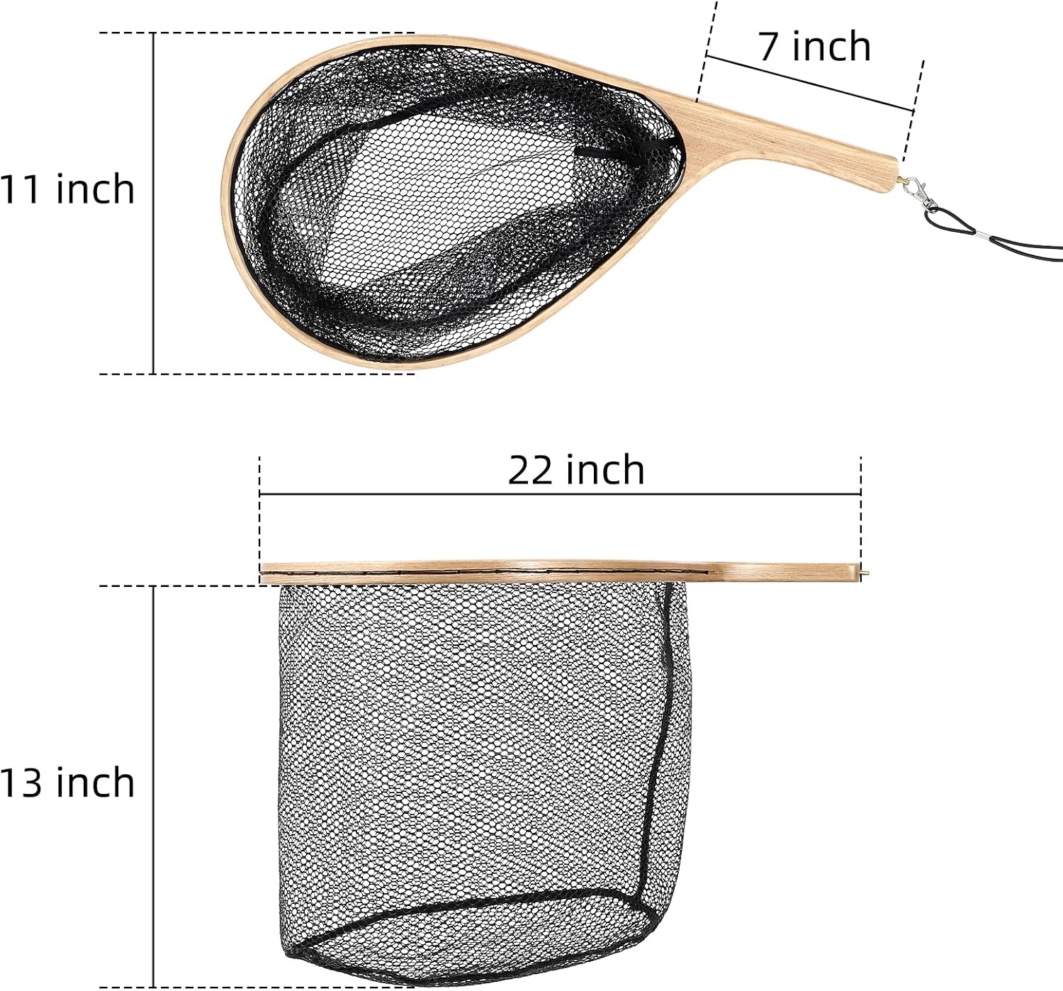 Holz-Angelnetze mit Griffen, s – Fish Net Handle Bewertung und Preis