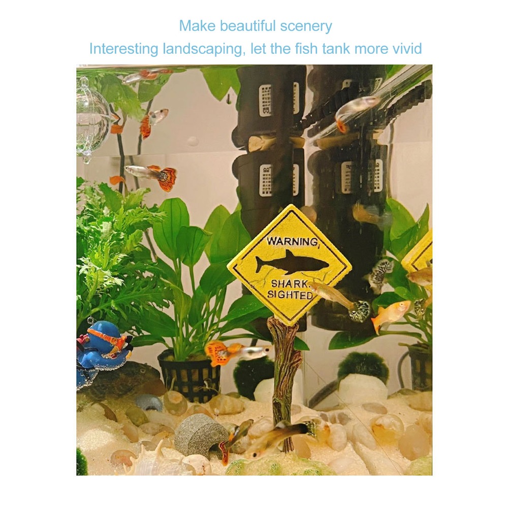 Harz Hai Warnbrett Ornament Ge – Aquarium Fish Yellow Bewertung und Preis