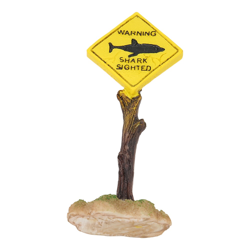 Harz Hai Warnbrett Ornament Ge – Aquarium Fish Yellow Bewertung und Preis