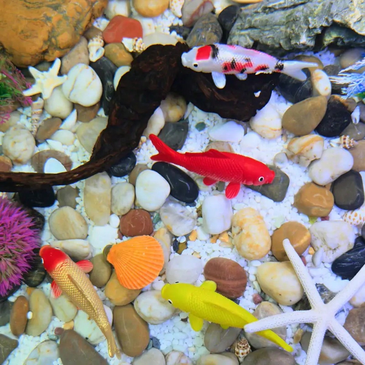 2 Stück bunte künstliche Koi-F – Aquarium Fish Yellow Bewertung und Preis