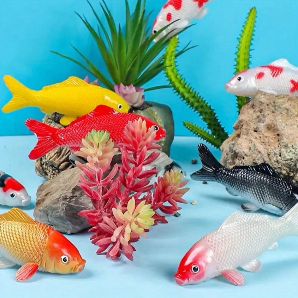 2 Stück bunte künstliche Koi-F – Aquarium Fish Yellow Bewertung und Preis